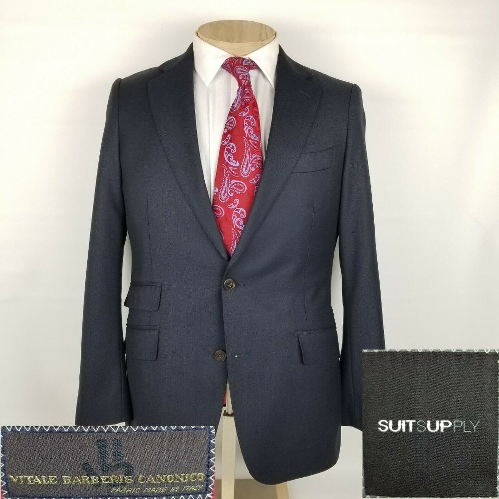Suitsupply Mens Blazer 38R Navy Blue Sport Coat